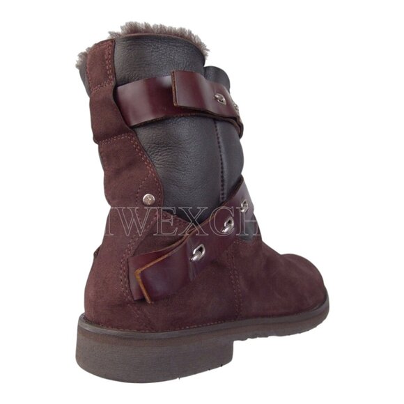 CESARE PACIOTTI FASHION SHEARLING SUEDE BOOTS US TALIAN DESIGNER MENS SHOES - Picture 7 of 9